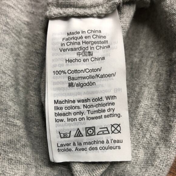 J. Crew Slub Cotton Ringer T-Shirt Blue/Grey Size XL Short Sleeve 100% Cotton - Picture 7 of 7